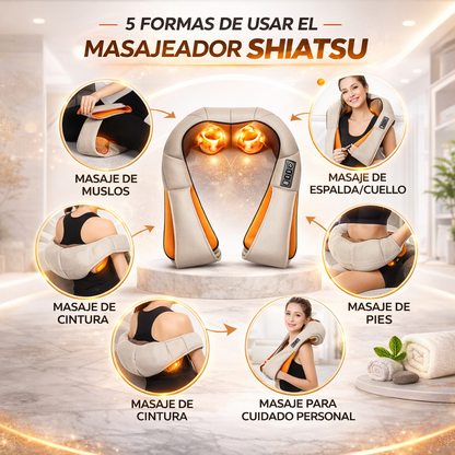 Masajeador shiatsu para espalda y cuello