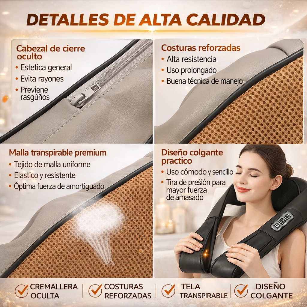 Masajeador shiatsu para espalda y cuello
