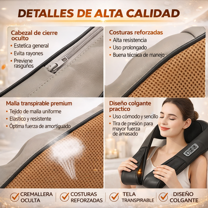 Masajeador shiatsu para espalda y cuello