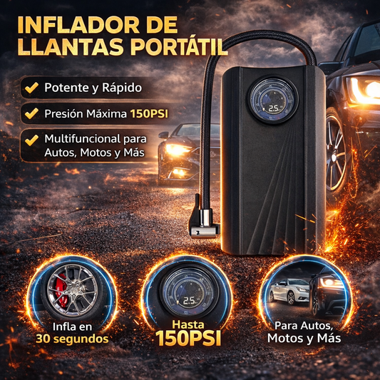 Inflador de Llantas Portátil