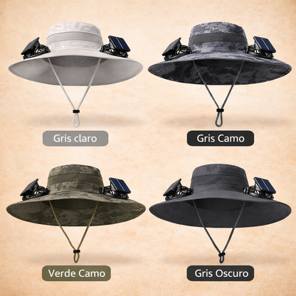 SOMBRERO CON VENTILADORES A PANEL SOLAR: EL COMBO PERFECTO PARA EL VERANO